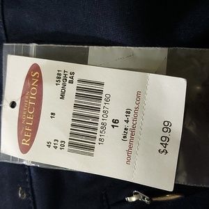 Northern Reflections midnight blue cotton dress pants